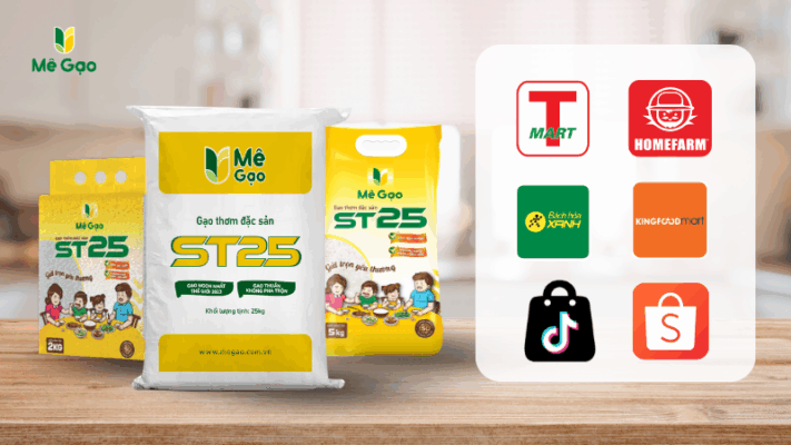 Các kênh mua gạo ST25 uy tín