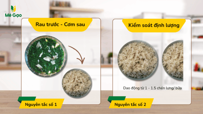 Nguyên tắc ăn cơm không lo đường huyết tăng khi dùng gạo ST25