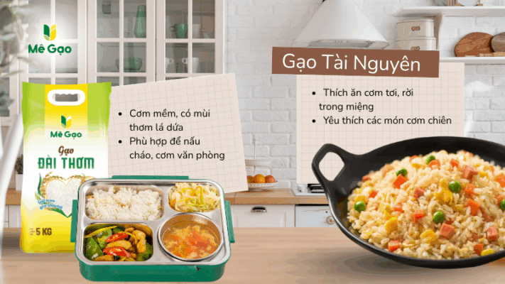 Chọn gạo Đài thơm và gạo Tài Nguyên