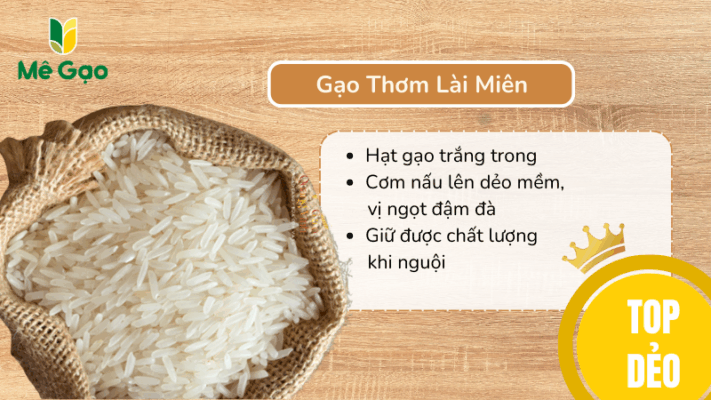 Gạo Thơm Lài Miên dẻo thế nào