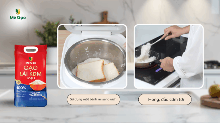 Các cách xử lý cơm KDM nhão nhanh nhất
