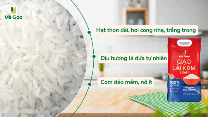 Các đặc điểm của gạo Lài KDM