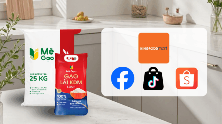 Địa điểm mua gạo Lài KDM của Mê Gạo