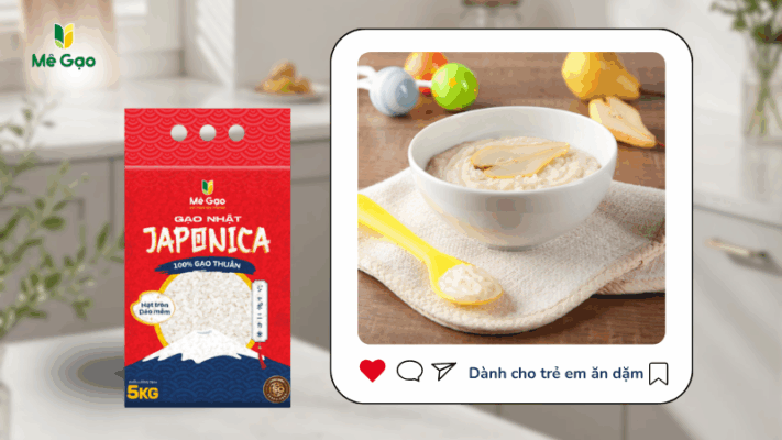 Gạo Japonica cho trẻ em ăn dặm