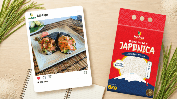 Gạo Nhật Japonica làm món Temaki