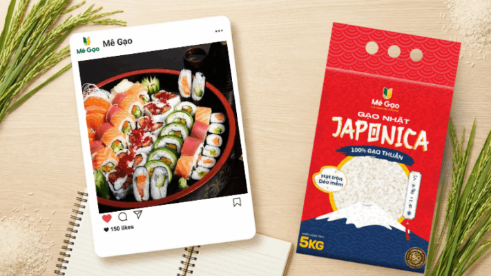 Gạo Nhật Japonica làm sushi và kimbap