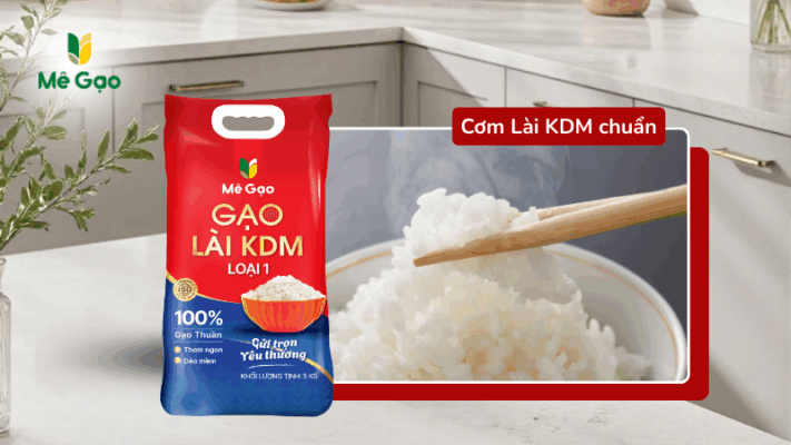 Hình dáng cơm Lài KDM chuẩn