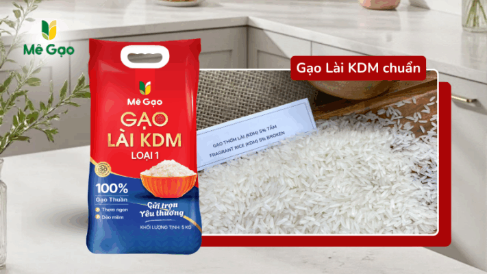 Hình dáng gạo Lài KDM chuẩn