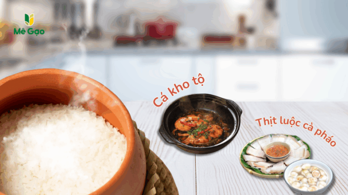 Nên ăn cơm niêu từ gạo Lài KDM với gì