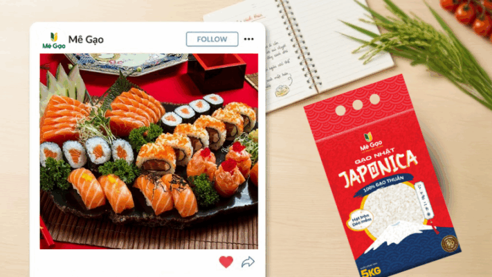 Sushi và sashimi từ gạo Japonica