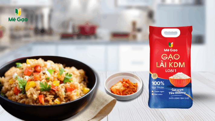 Thành quả cơm chiên từ gạo Lài KDM