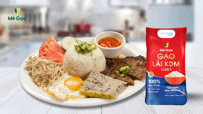 Thành quả cơm tấm từ gạo Lài KDM