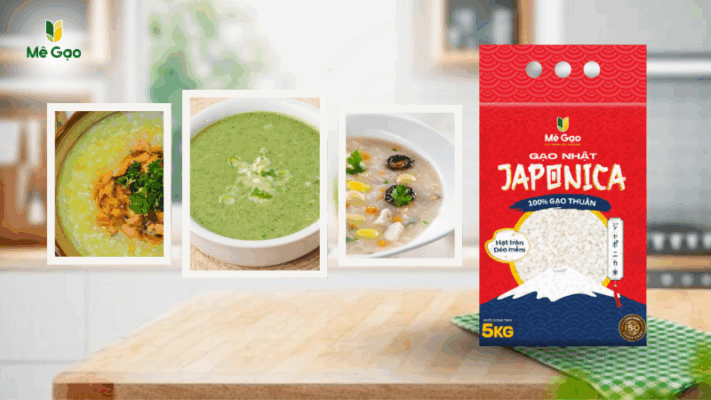 Thực đơn ăn dặm với gạo Japonica