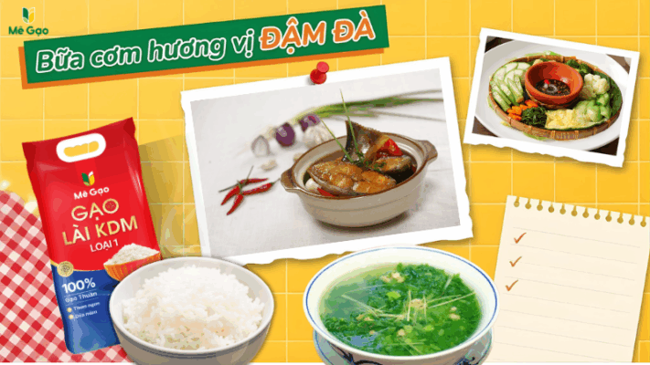 Thực đơn ngày 1: Cá hú với cơm KDM