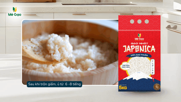 Ủ cơm Japonica để làm sushi