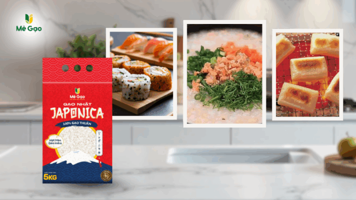 Xử lý cơm Japonica bị nhão bằng các món ăn khác