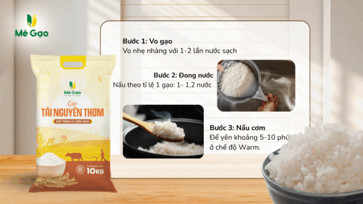 Bí quyết nấu gạo tài Nguyên