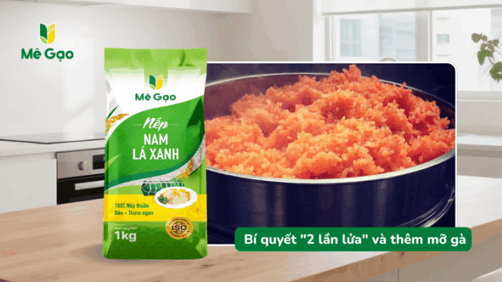 Bí quyết nấu 2 lần lửa khi đồ xôi gấc
