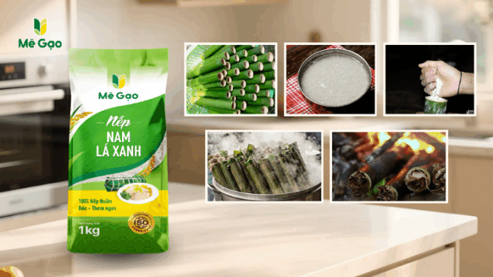 Các bước làm cơm lam thơm ngon