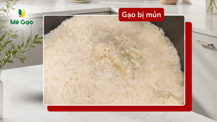 Dấu hiệu gạo bị mủn