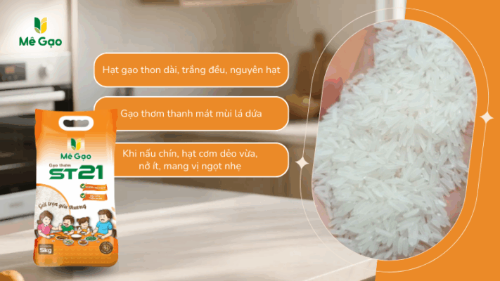 Gạo ST21 cho bếp ăn tình thương