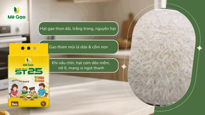 Gạo ST25 cho bếp ăn tình thương