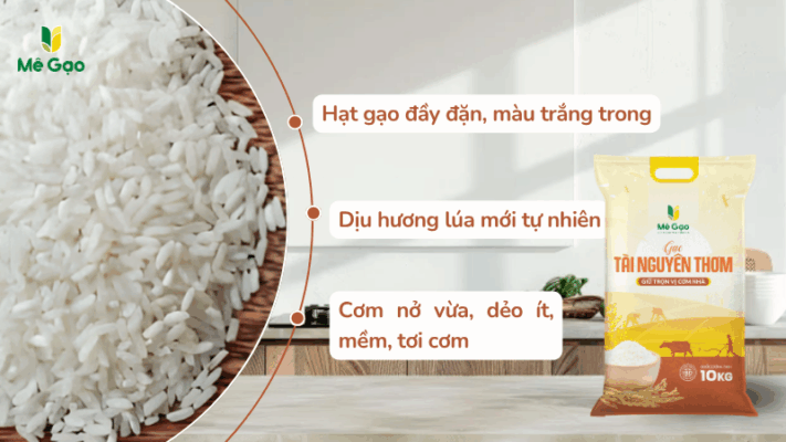 Hương vị và kết cấu của gạo Tài Nguyên