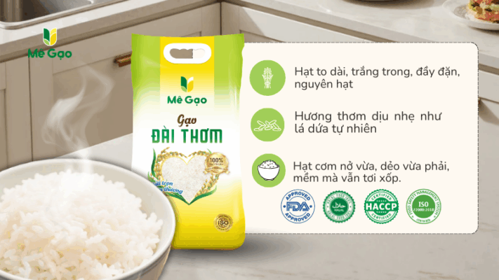 Lí do chọn gạo Đài Thơm làm từ thiện