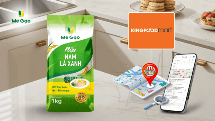 Mua gạo Nếp Nam Lá Xanh ở Kingfoodmart