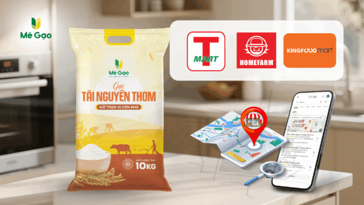 Mua gạo Tài Nguyên ở chuỗi siêu thị