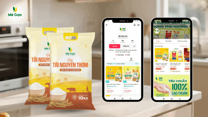 Mua gạo Tài Nguyên trên sàn thương mại điện tử