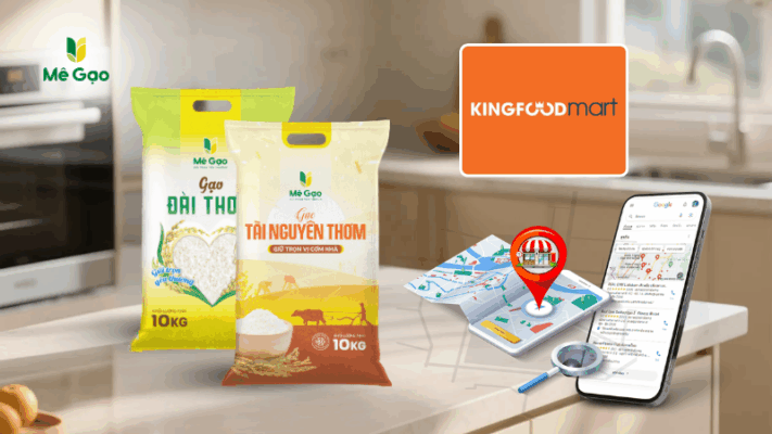 Mua gạo từ thiện ở Kingfoodmart