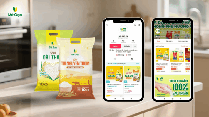Mua gạo từ thiện trên sàn thương mại điện tử ở TPHCM