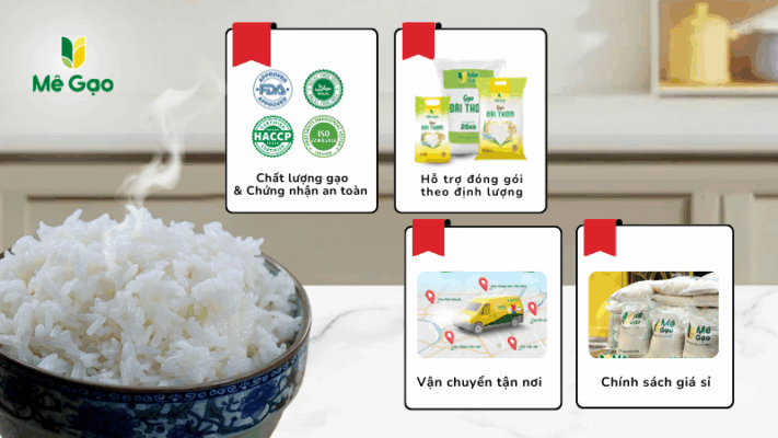 Tiêu chí chọn mua gạo từ thiện