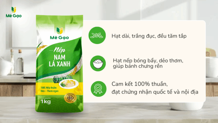 Vì sao chọn Nếp Nam Lá Xanh làm bánh chưng