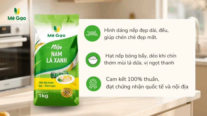 Vì sao nên dùng Nếp Nam Lá Xanh nấu chè nếp đậu xanh